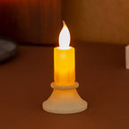 LED Candle Flickering Wax-Like Finish Flameless & Battery-Free
