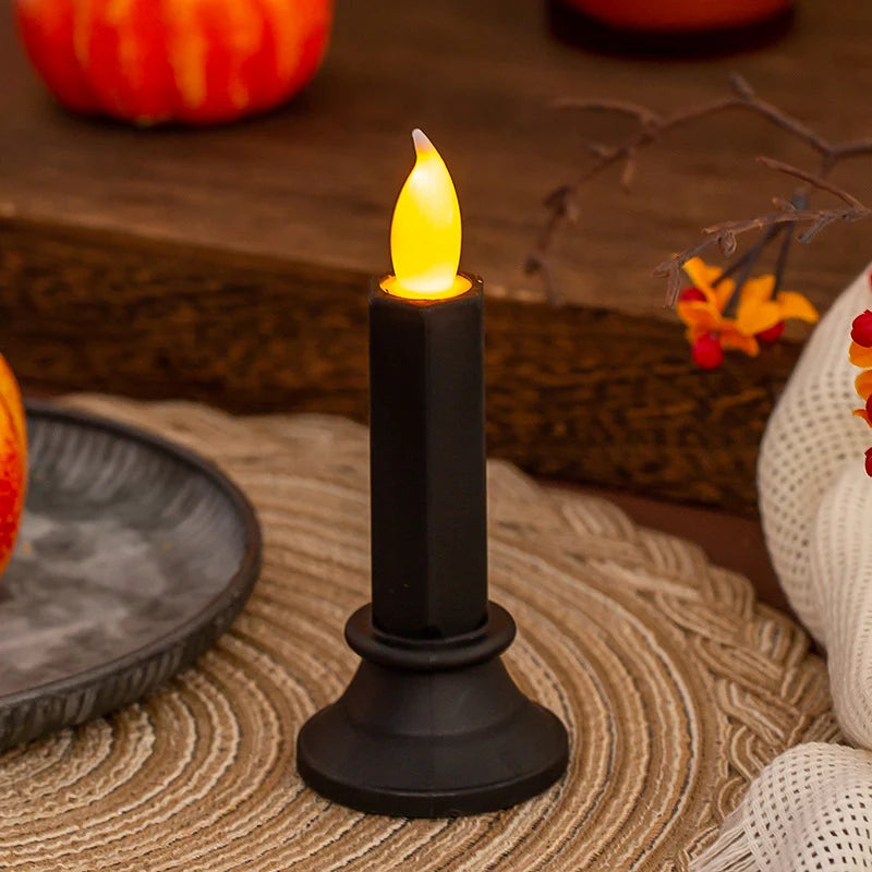 LED Candle Flickering Wax-Like Finish Flameless & Battery-Free