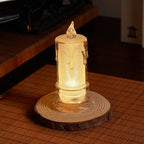 LED Candle Real Wax & Crystal Finish