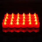LED Candle Real Wax & Crystal Finish