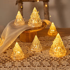 LED Candle Real Wax & Crystal Finish