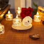 LED Candle Real Wax & Crystal Finish
