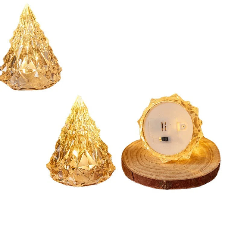 LED Candle Real Wax & Crystal Finish