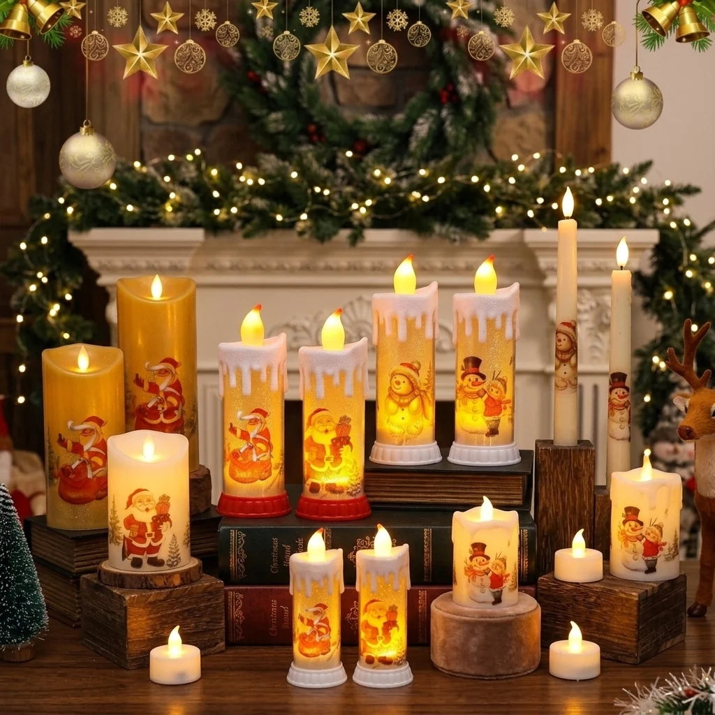 LED Candle Realistic Flickering Wax-Look