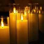 LED Candle Set Flameless Realistic Flicker Remote & Timer