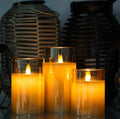 LED Candle Set Flameless Realistic Flicker Timer & Remote