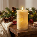 LED Candle Wax-Look Battery-Operated Timer