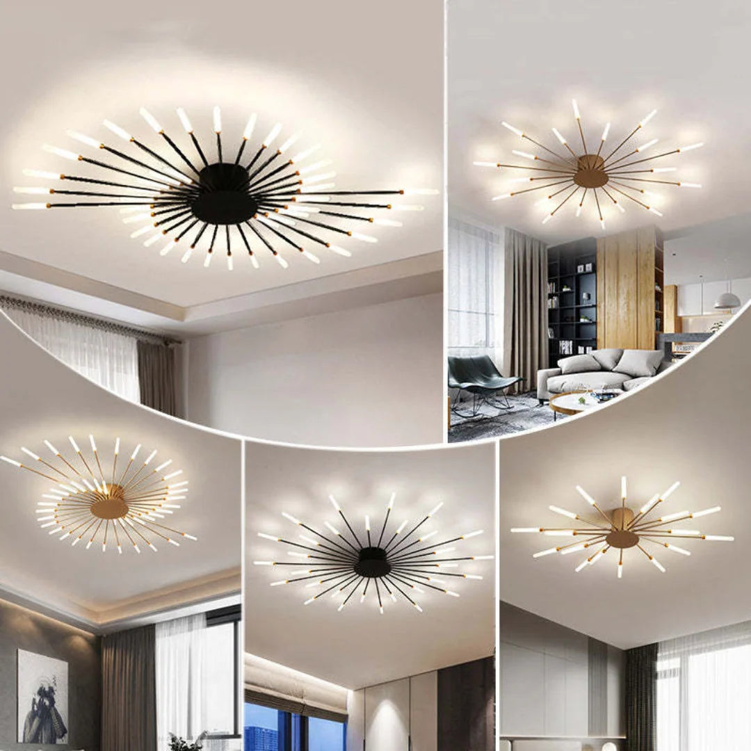 LED Ceiling Lamp Integrated LED Configurable 12–42 Lights