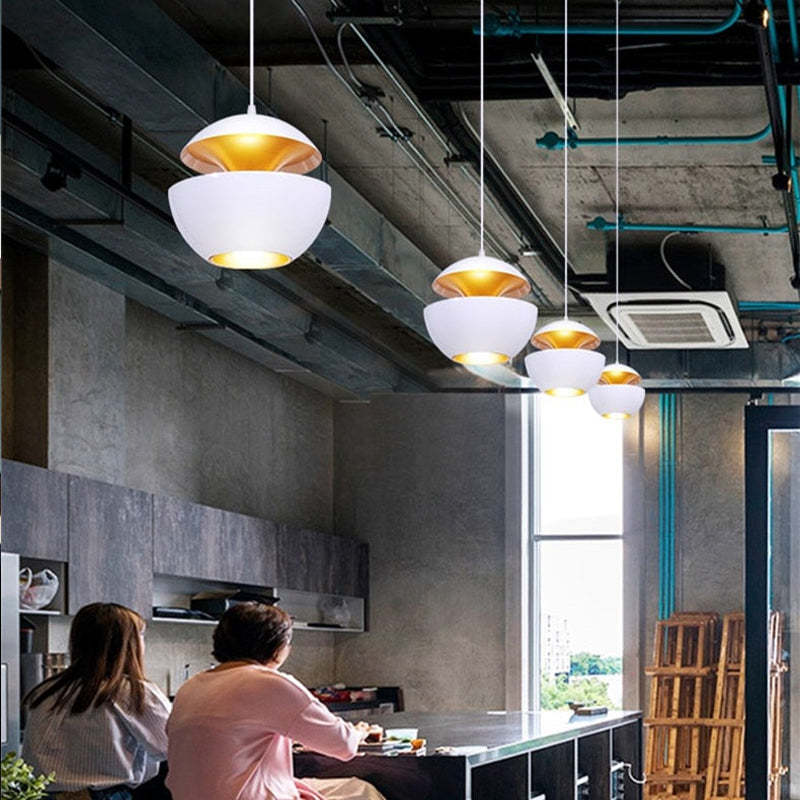 LED Ceiling Lamp Scandinavian Round Warm Light