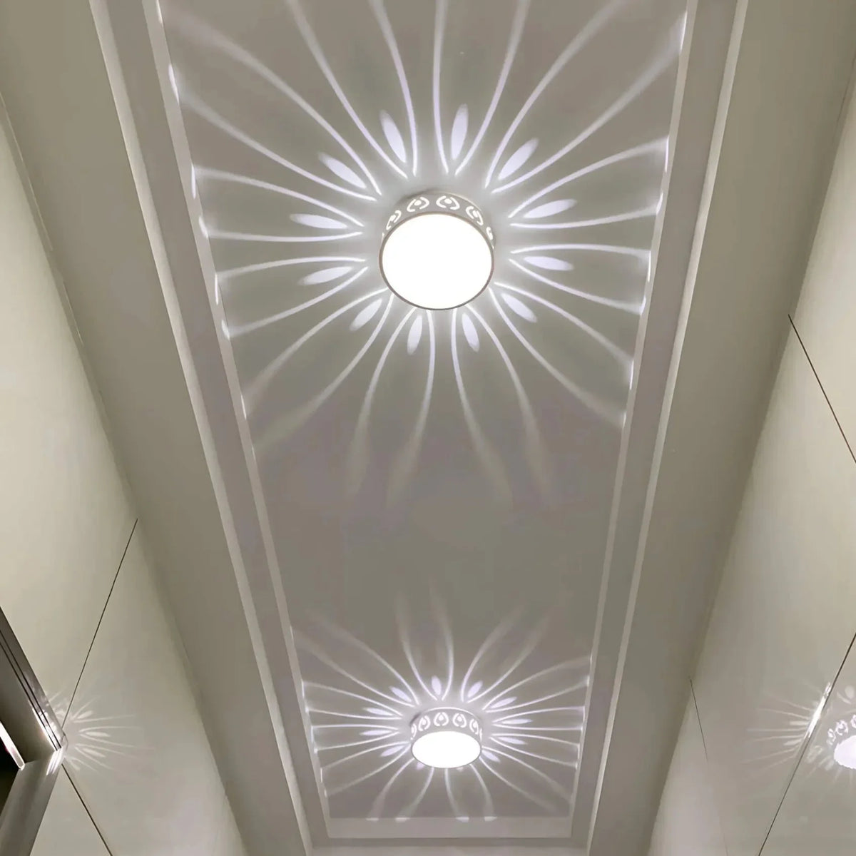LED Ceiling Light Crystal & Acrylic Radiant Pattern