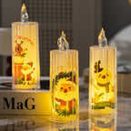 LED Christmas Candle Flame-Effect Assorted Designs
