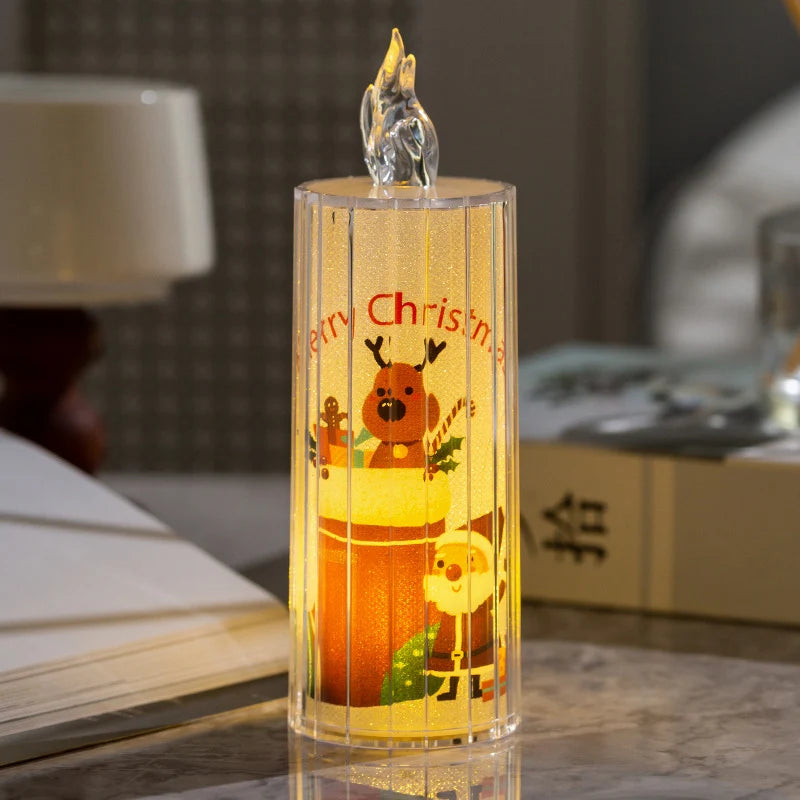 LED Christmas Candle Flame-Effect Assorted Designs