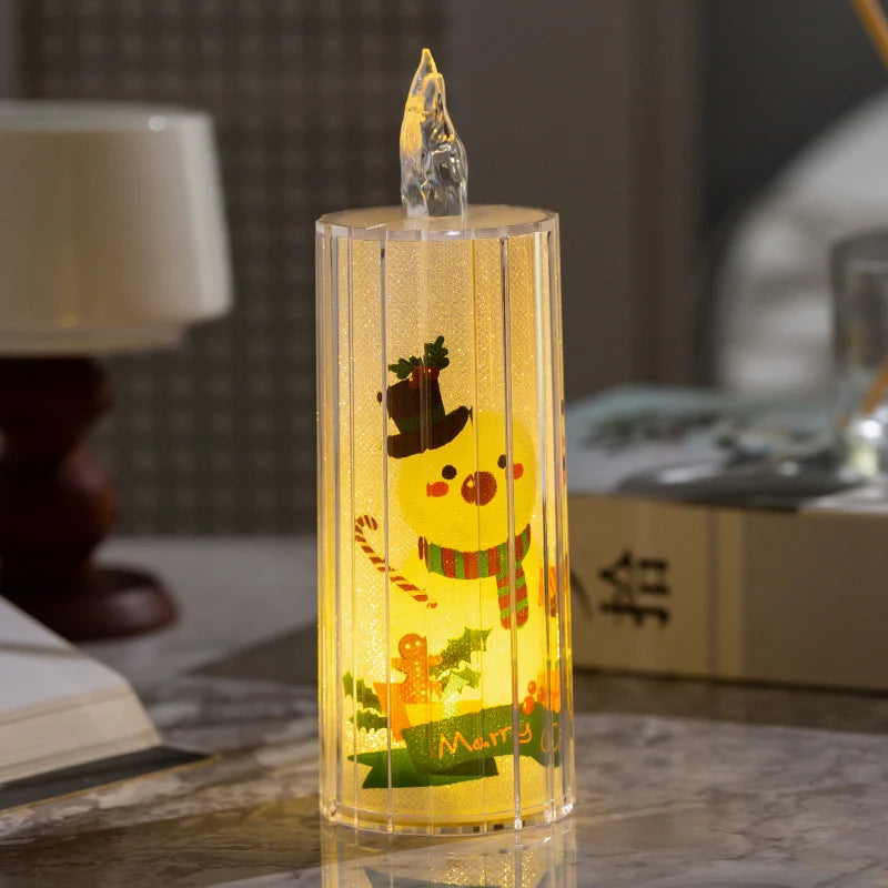 LED Christmas Candle Flickering Flameless Battery Operated