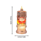 LED Christmas Lantern Warm Glow & Glitter Snow Scene