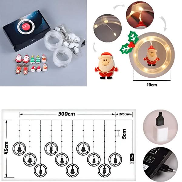 LED Christmas Lights Warm White USB Powered Remote