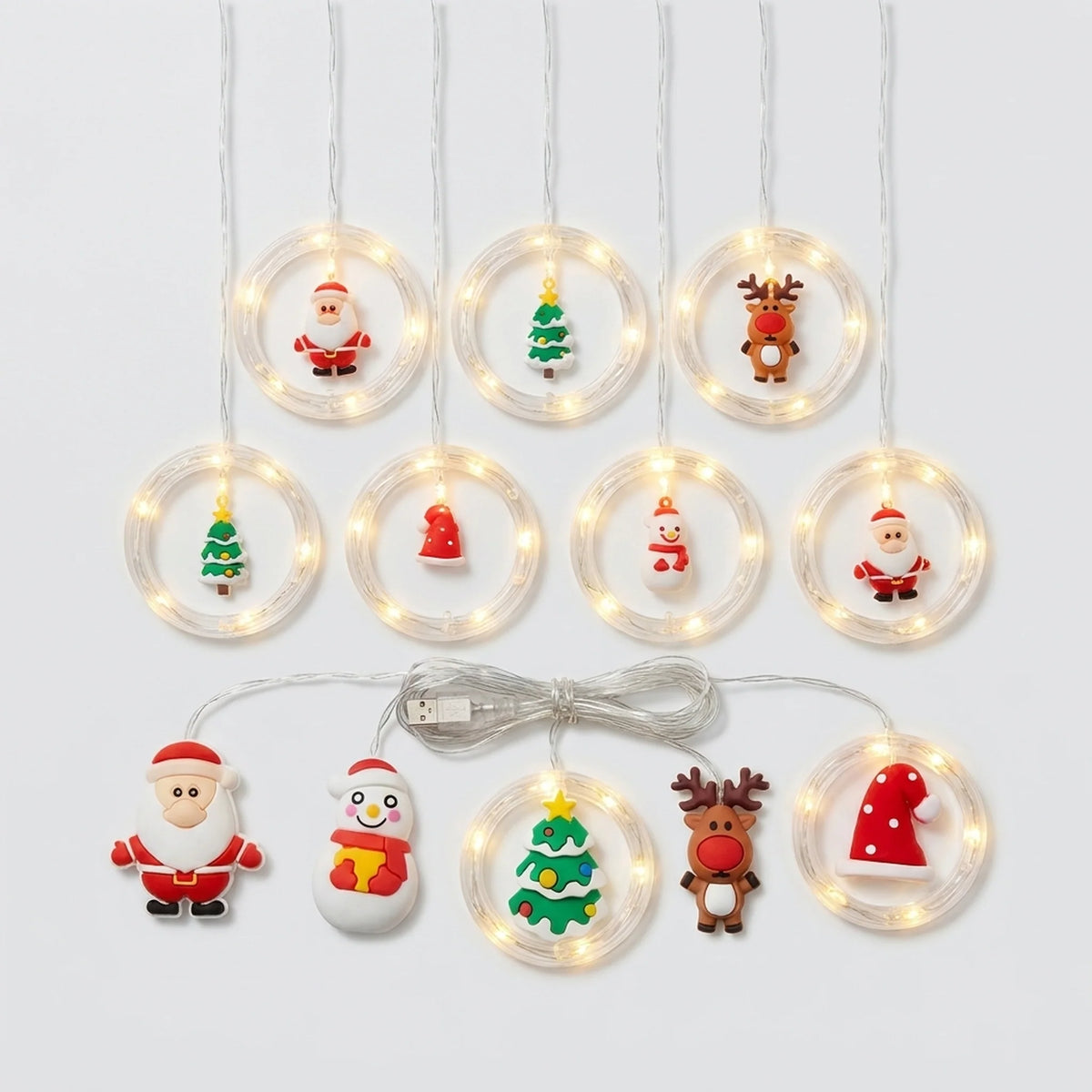 LED Christmas Lights Warm White USB Powered Remote