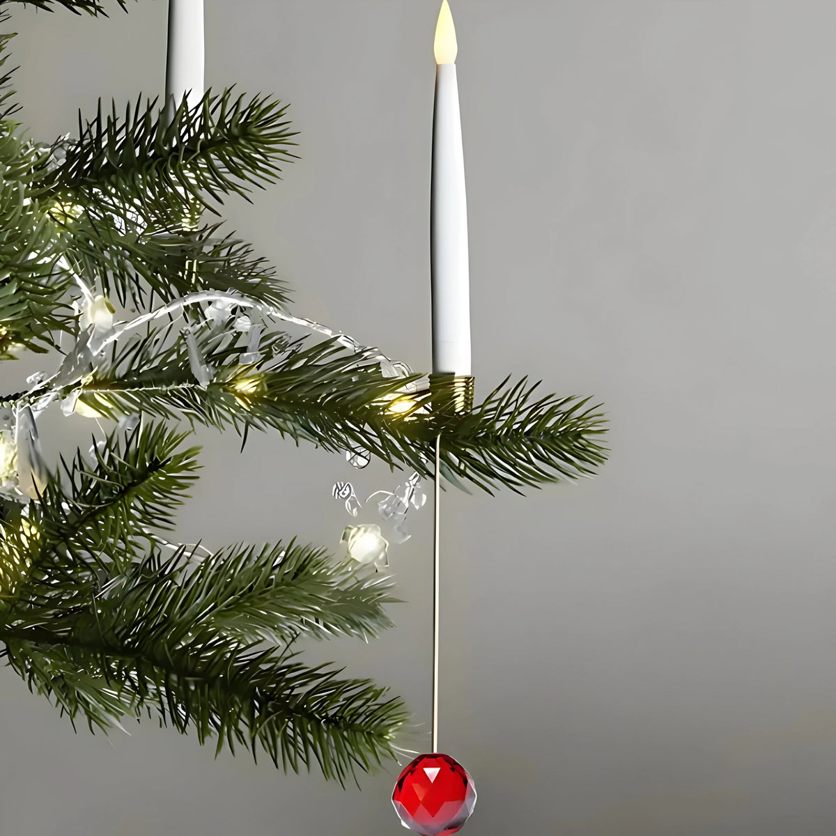 LED Christmas Tree Candles Battery-Powered Remote-Controlled & Dimmable
