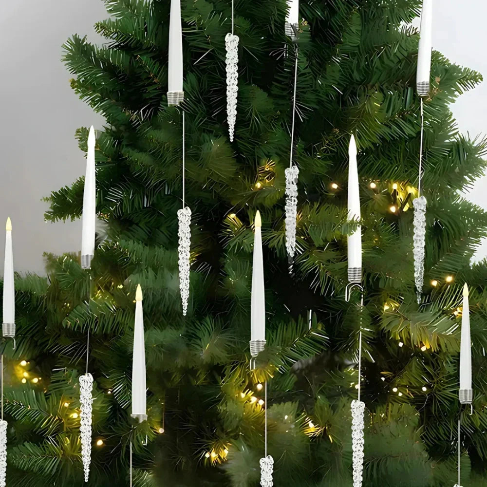 LED Christmas Tree Candles Battery-Powered Remote-Controlled & Dimmable