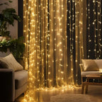 LED Curtain Lights Warm White 300 LEDs USB-Powered