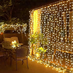 LED Curtain Lights Warm White 300 LEDs USB-Powered