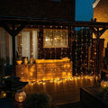 LED Curtain Lights Warm White 300 LEDs USB-Powered