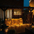 LED Curtain Lights Warm White 300 LEDs USB-Powered