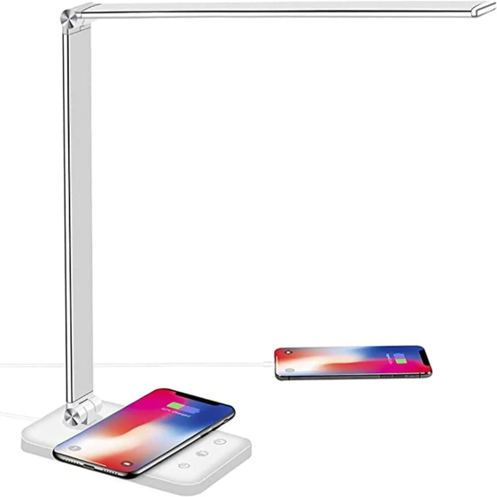 LED Desk Lamp Adjustable Arm Touch Control USB Port
