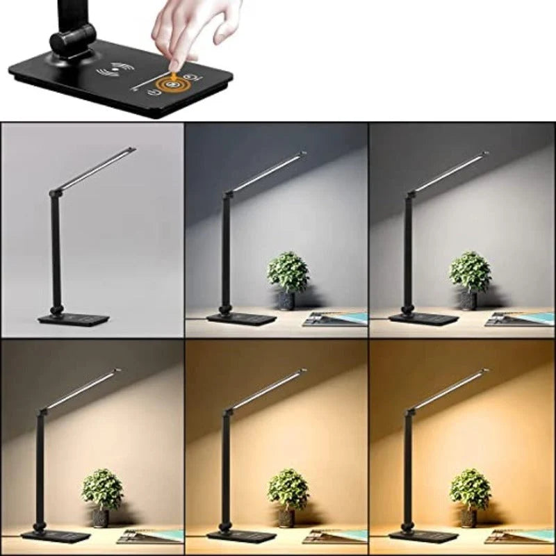 LED Desk Lamp Wireless Charging Touch Dimming