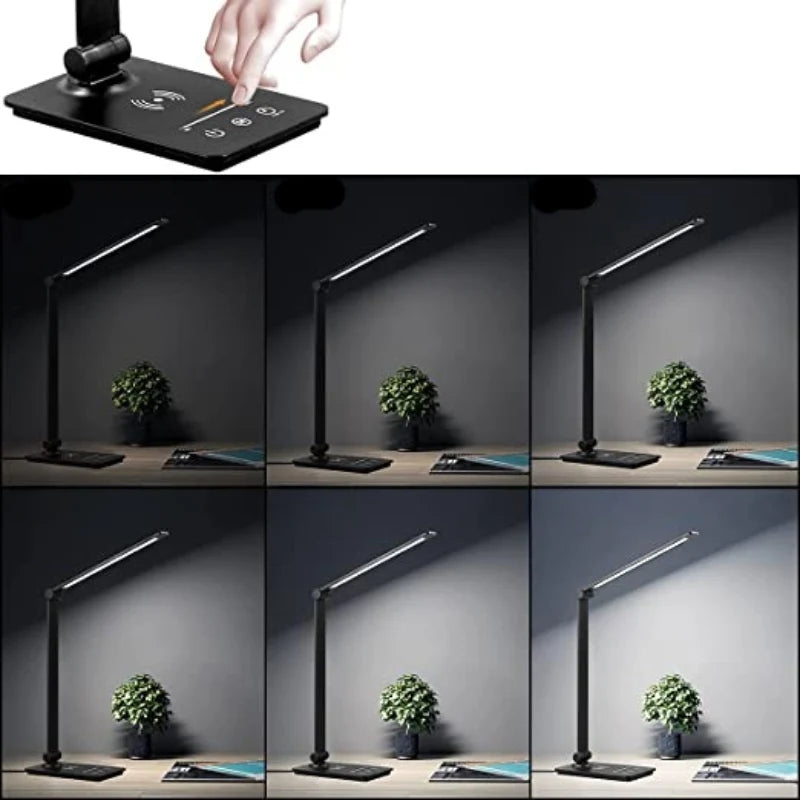 LED Desk Lamp Wireless Charging Touch Dimming