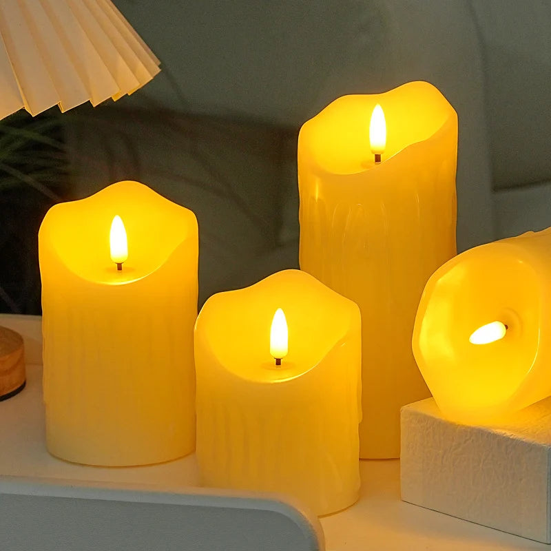 LED Flameless Candle Realistic Flicker Battery Operated