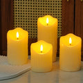 LED Flameless Candle Realistic Flicker Warm White Battery Powered
