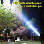 LED Flashlight Rechargeable Long-Range Pocket-Sized