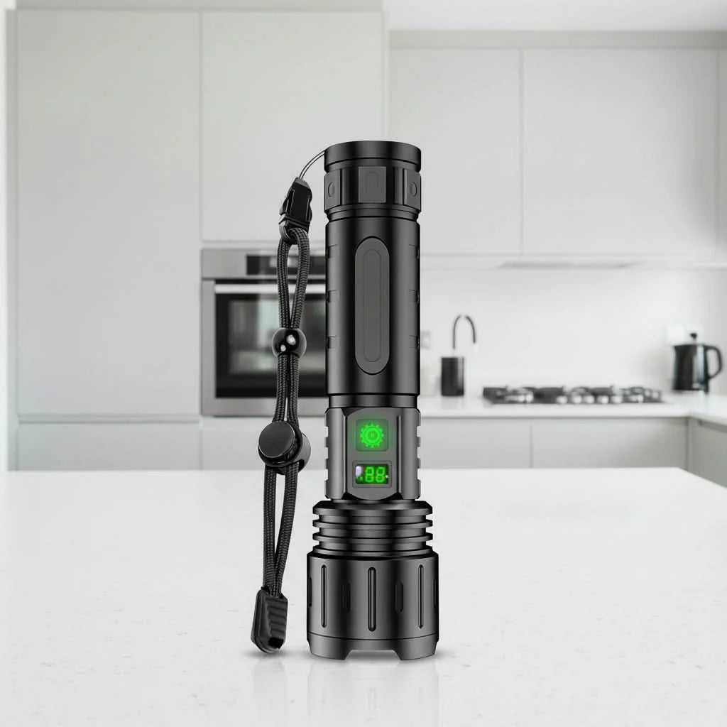 LED Flashlight USB-C Rechargeable 20-Hour Battery IPX6 Water-Resistant