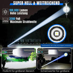 LED Flashlight USB-C Rechargeable 20-Hour Battery IPX6 Water-Resistant