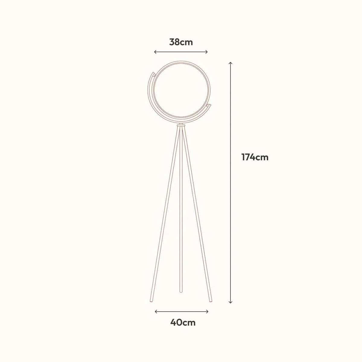 LED Floor Lamp Smart Dimmable Remote & App Control