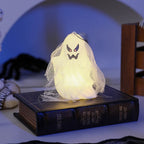 LED Ghost Decoration Mesh Design Gentle LED Light