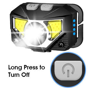 LED Headlamp Gesture Sensor USB Rechargeable