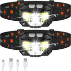 LED Headlamp Gesture Sensor USB Rechargeable
