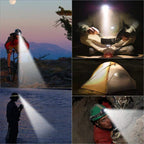 LED Headlamp Rechargeable 2000 Lumens Adjustable Zoom