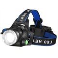 LED Headlamp Rechargeable Adjustable Zoom