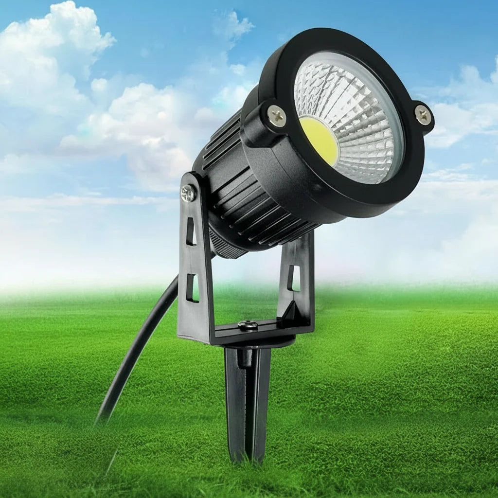 LED Landscape Spotlights Adjustable Aim & Spike Mount IP65 Weatherproof