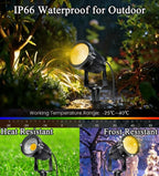 LED Landscape Spotlights Adjustable Aim & Spike Mount IP65 Weatherproof