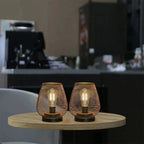 LED Lantern Battery-Powered Matte Black Indoor & Outdoor
