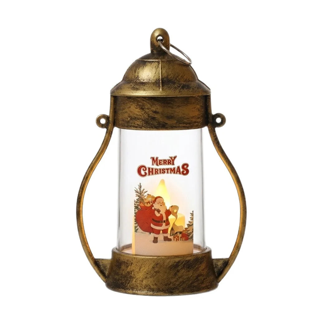 LED Lantern Battery-Powered Warm Glow Indoor & Outdoor