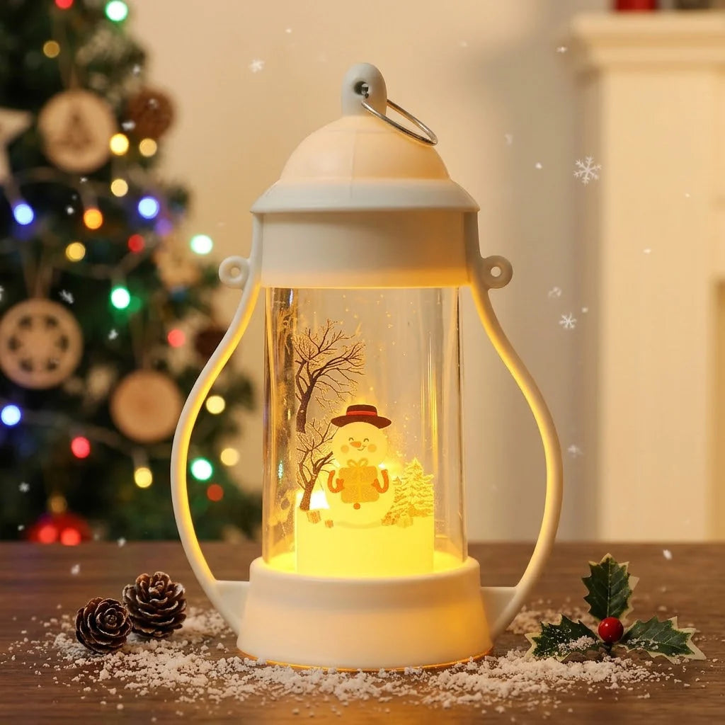 LED Lantern Battery-Powered Warm Glow Indoor & Outdoor