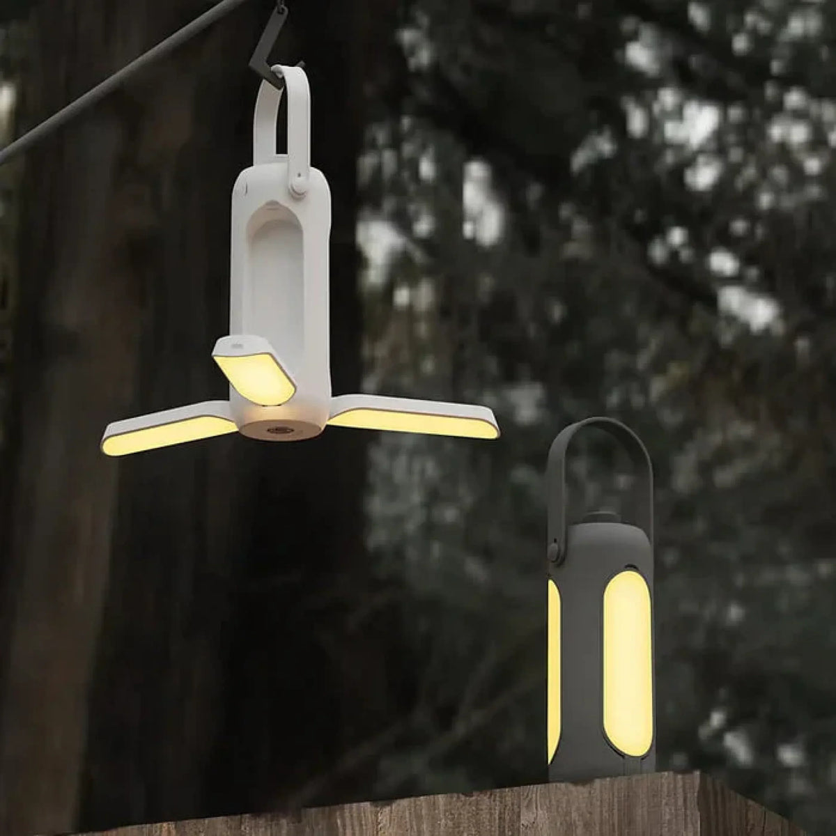 LED Lantern Dimmable Warm-to-Cool & Flashlight USB Rechargeable 10000mAh