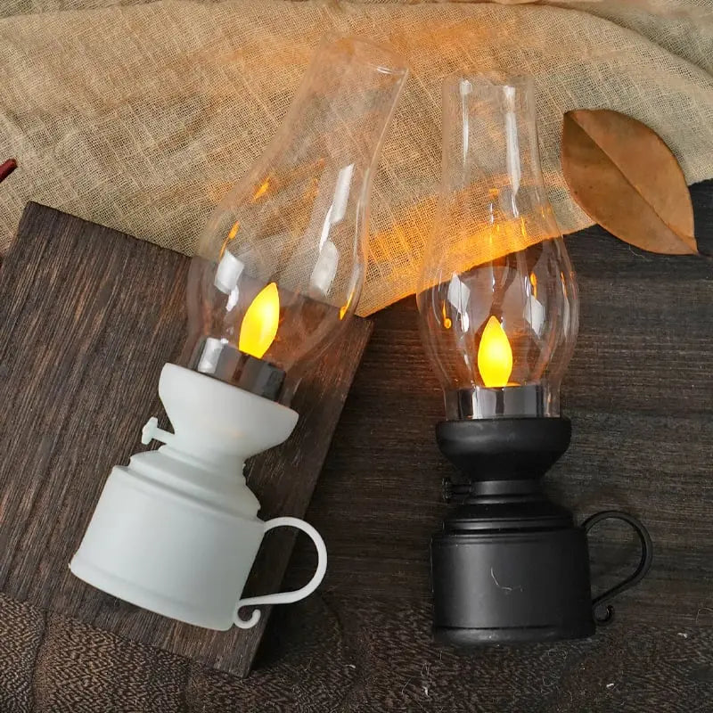 LED Lantern Flickering Flame Effect Battery Powered