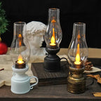 LED Lantern Flickering Flame Effect Battery Powered