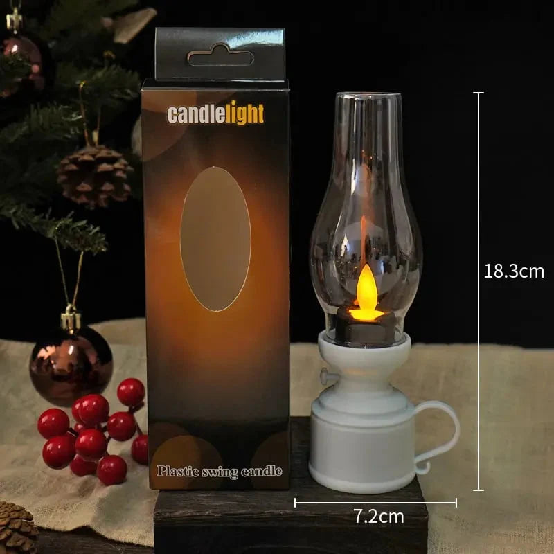 LED Lantern Flickering Flame Effect Battery Powered