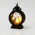 LED Lantern Gothic Silhouette Warm Glow & Battery-Powered